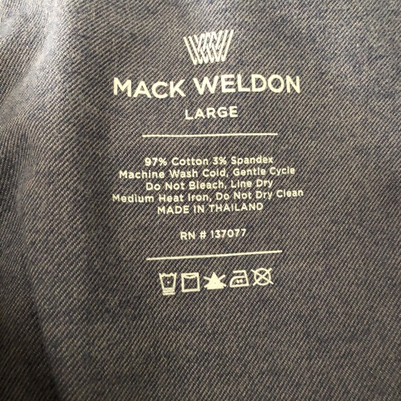 Mack Weldon Sunday Lounge Pant Size Large Blue Heather - Picture 5 of 7